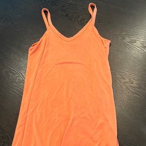 Ankle length orange Molly green tank dress